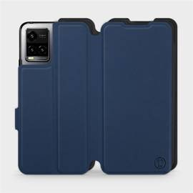 Etui Soft Touch do Vivo Y21S - wzór Głęboki granat z czernią