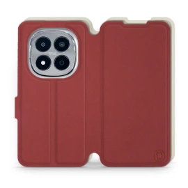 Etui Soft Touch do Xiaomi Redmi Note 15 Pro 5G - wzór Zachodząca czerwień z platyną