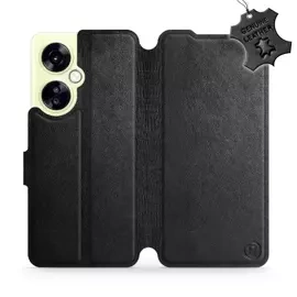Etui ze skóry naturalnej do OnePlus Nord CE 3 Lite 5G - wzór Black Leather