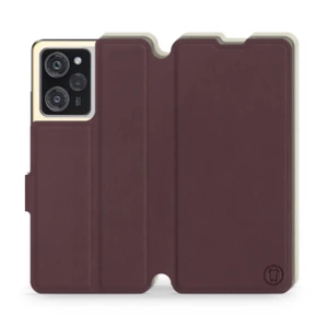 Etui Soft Touch do Xiaomi POCO X5 Pro 5G - wzór Matowy burgund z platyną