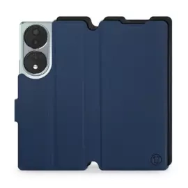 Etui Soft Touch do Huawei Honor 70 - wzór Głęboki granat z czernią