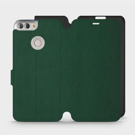 Etui Soft Touch do Huawei P Smart - wzór Miejska zieleń z czernią