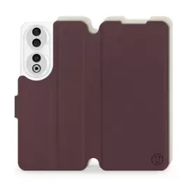 Etui Soft Touch do Huawei Honor 90 - wzór Matowy burgund z platyną