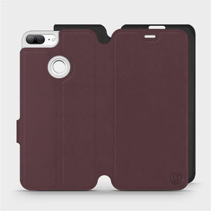 Etui Soft Touch do Huawei Honor 9 Lite - wzór Matowy burgund z czernią