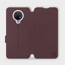 Etui Soft Touch do Nokia G10 - wzór Matowy burgund z platyną
