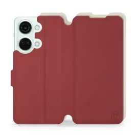 Etui Soft Touch do OnePlus Nord 3 5G - wzór Zachodząca czerwień z platyną