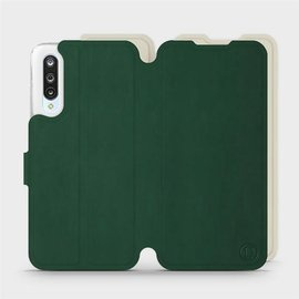 Etui Soft Touch do Xiaomi Mi 9 Lite - wzór Miejska zieleń z platyną