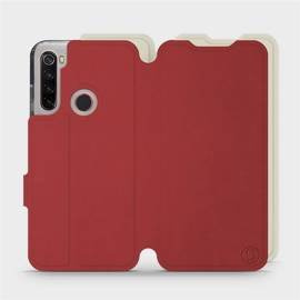 Etui Soft Touch do Xiaomi Redmi Note 8 2021 - wzór Zachodząca czerwień z platyną
