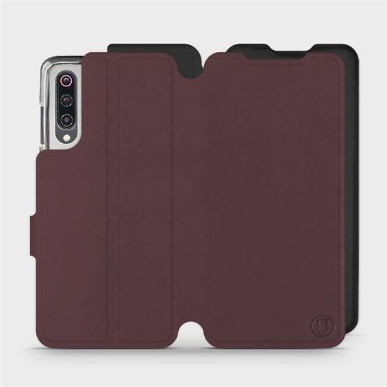 Etui Soft Touch do Xiaomi Mi 9 - wzór Matowy burgund z czernią