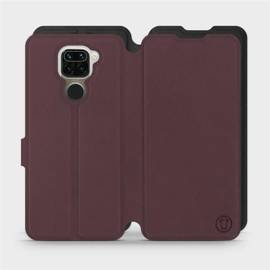 Etui Soft Touch do Xiaomi Redmi Note 9 - wzór Matowy burgund z czernią