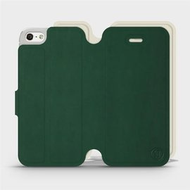 Etui Soft Touch do Apple iPhone SE - wzór Miejska zieleń z platyną