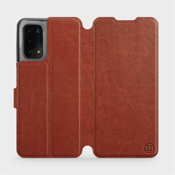 Etui do OPPO A74 5G - wzór Brown&Gray
