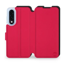 Etui Soft Touch do OnePlus Nord 5 - wzór Żywa czerwień z czernią