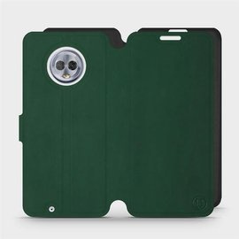 Etui Soft Touch do Motorola Moto G6 - wzór Miejska zieleń z czernią