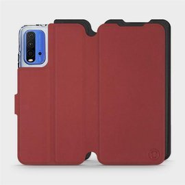 Etui Soft Touch do Xiaomi Redmi 9T - wzór Zachodząca czerwień z czernią