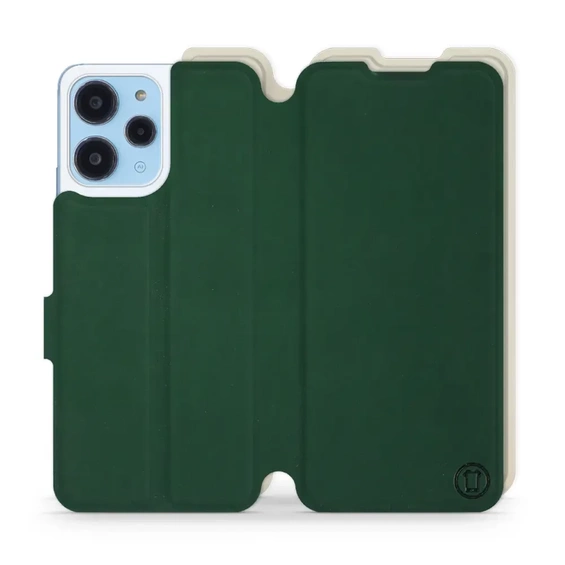 Etui Soft Touch do Xiaomi Redmi 12 - wzór Miejska zieleń z platyną