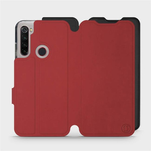 Etui Soft Touch do Xiaomi Redmi Note 8 2021 - wzór Zachodząca czerwień z czernią