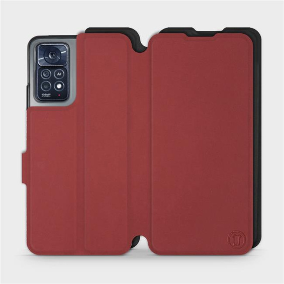 Etui Soft Touch do Xiaomi Redmi Note 11 Pro 5G - wzór Zachodząca czerwień z czernią