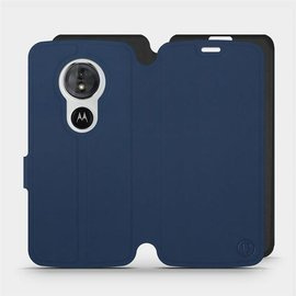 Etui Soft Touch do Motorola Moto G6 Play - wzór Głęboki granat z czernią