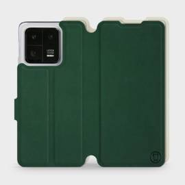 Etui Soft Touch do Xiaomi 13 Pro - wzór Miejska zieleń z platyną