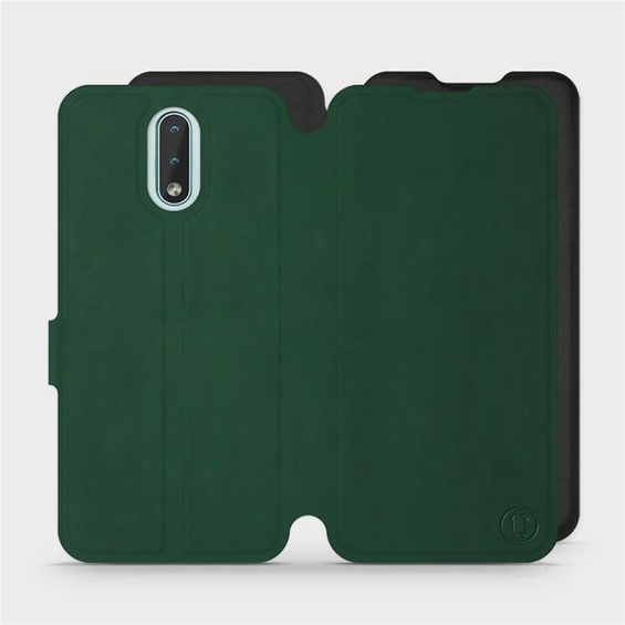 Etui Soft Touch do Nokia 2.3 - wzór Miejska zieleń z czernią