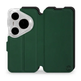 Etui Soft Touch do Huawei Pura 80 Pro - wzór Miejska zieleń z czernią