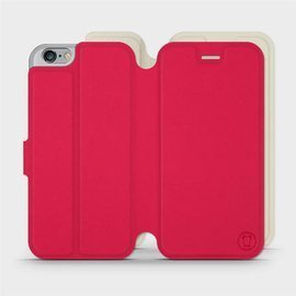 Etui Soft Touch do Apple iPhone 6s - wzór Żywa czerwień z platyną