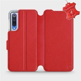 Etui ze skóry naturalnej do Xiaomi Mi 9 SE - wzór Red Leather