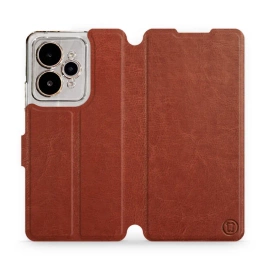 Etui do Realme 15 5G - wzór Brown&Orange