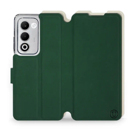 Etui Soft Touch do OPPO A5 5G - wzór Miejska zieleń z platyną