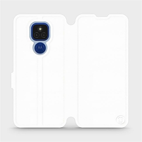 Etui do Motorola Moto E7 Plus - wzór White&Orange