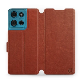 Etui do Motorola Moto G75 5G - wzór Brown&Gray