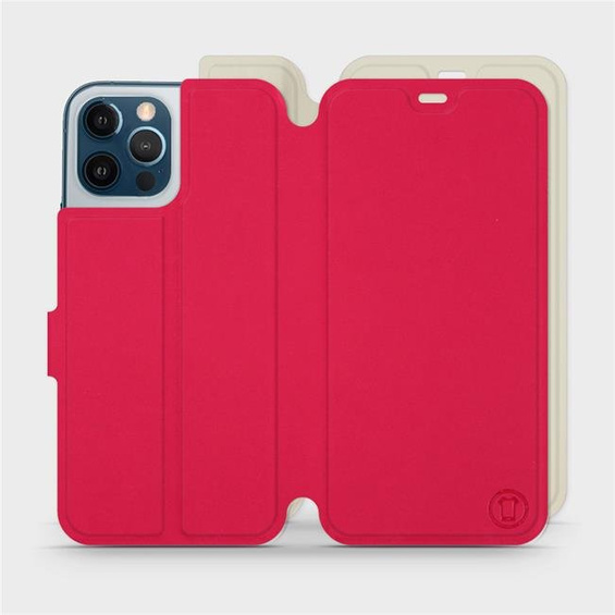 Etui Soft Touch do Apple iPhone 12 Pro Max - wzór Żywa czerwień z platyną