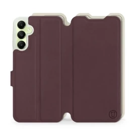 Etui Soft Touch do Samsung Galaxy A05s - wzór Matowy burgund z platyną