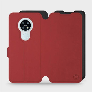 Etui Soft Touch do Nokia 6.2 - wzór Zachodząca czerwień z czernią