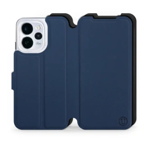 Etui Soft Touch do OPPO Reno 15 - wzór Głęboki granat z czernią