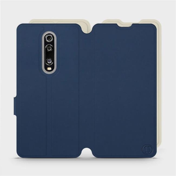 Etui Soft Touch do Xiaomi Mi 9T - wzór Głęboki granat z platyną