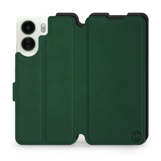 Etui Soft Touch do Xiaomi Redmi 13C - wzór Miejska zieleń z czernią