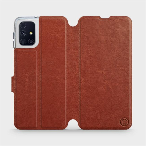 Etui do Samsung Galaxy M31s - wzór Brown&Orange
