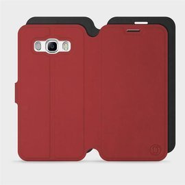 Etui Soft Touch do Samsung Galaxy J5 2016 - wzór Zachodząca czerwień z czernią