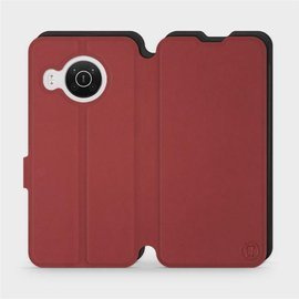 Etui Soft Touch do Nokia X10 - wzór Zachodząca czerwień z czernią