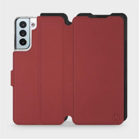 Etui Soft Touch do Samsung Galaxy S21 Plus - wzór Zachodząca czerwień z czernią