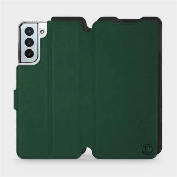 Etui Soft Touch do Samsung Galaxy S21 Plus - wzór Miejska zieleń z czernią