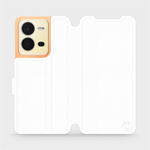 Etui do Vivo X80 Lite - wzór White&Gray