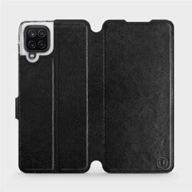 Etui do Samsung Galaxy A12 - wzór Black&Orange