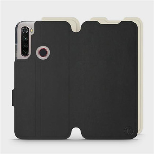 Etui Soft Touch do Xiaomi Redmi Note 8 2021 - wzór Satynowa czerń z platyną