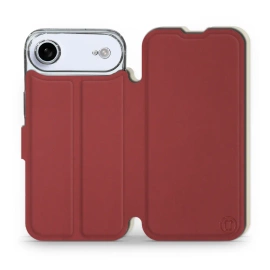 Etui Soft Touch do Apple iPhone 17 Air - wzór Zachodząca czerwień z platyną
