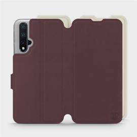 Etui Soft Touch do Huawei Honor 20 - wzór Matowy burgund z platyną