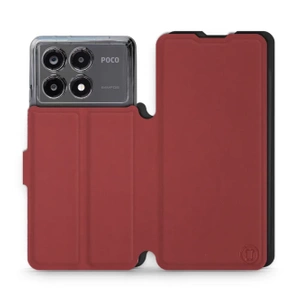 Etui Soft Touch do Xiaomi POCO X6 Pro - wzór Zachodząca czerwień z czernią