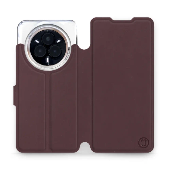Etui Soft Touch do Realme 14 Pro 5G - wzór Matowy burgund z platyną